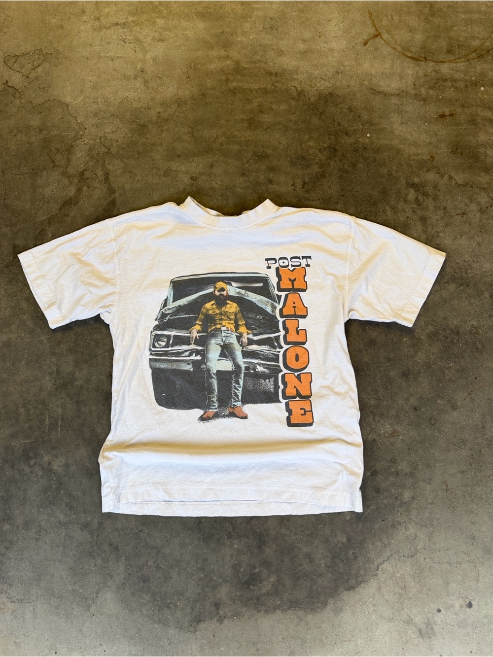 Post Malone Graphic Tee Short Sleeve Crewneck Music Merch Country Truck Men’s XS